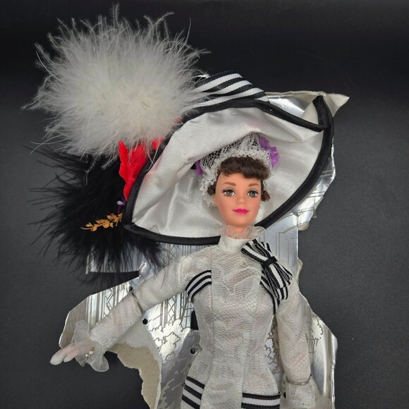 Barbie Doll As Eliza Doolittle In My Fair Lady At Ascot Debut 1995 Vintage Matte - Picture 5 of 11